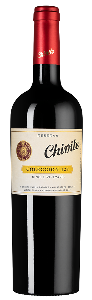 Вино Coleccion 125 Reserva, Bodegas Chivite, 2017, (141139), Испания, Наварра, красное, сухое, 0.75 л, Колексьон 125 Ресерва, цена 8990 рублей