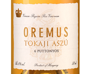 Вино Tokaji Aszu 6 puttonyos, Oremus, 2014, 0.5л, (146572), Венгрия, Токай, белое, сладкое, 0.5 л, Токай Асу 6 путтоньош, цена 26490 рублей