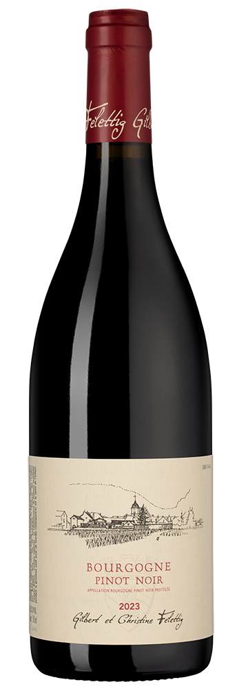 Вино Bourgogne Pinot Noir, Gilbert et Christine Felettig, 2023, (157037), Франция, Бургундия, красное, сухое, 0.75 л, Бургонь Пино Нуар, цена 9990 рублей