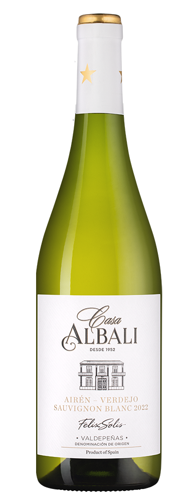 Вино Casa Albali Verdejo Sauvignon Blanc, Felix Solis, 2023, (146654), Испания, Кастилия Ла Манча, белое, полусухое, 0.75 л, Каса Албали Вердехо Совиньон Блан, цена 1490 рублей