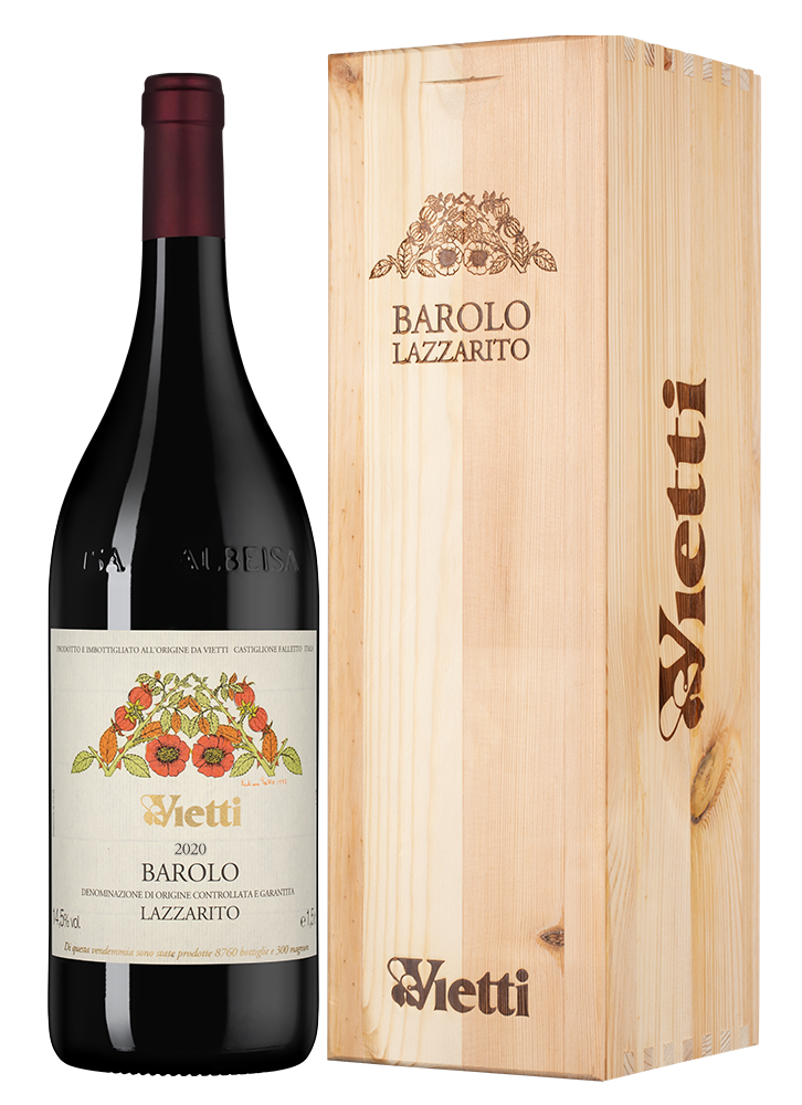 Вино Barolo Lazzarito в подарочной упаковке, Vietti, 2020, 1.5л, (150980), Италия, Пьемонт, красное, сухое, 1.5 л, Бароло Лаццарито, цена 149990 рублей