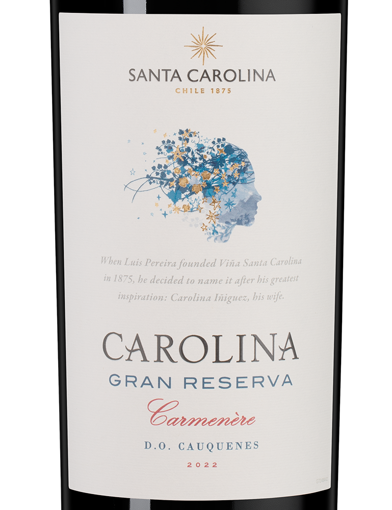 Вино Gran Reserva Carmenere, Santa Carolina, 2022, (153013), Чили, Центральная Долина, красное, сухое, 0.75 л, Гран Ресерва Карменер, цена 2490 рублей