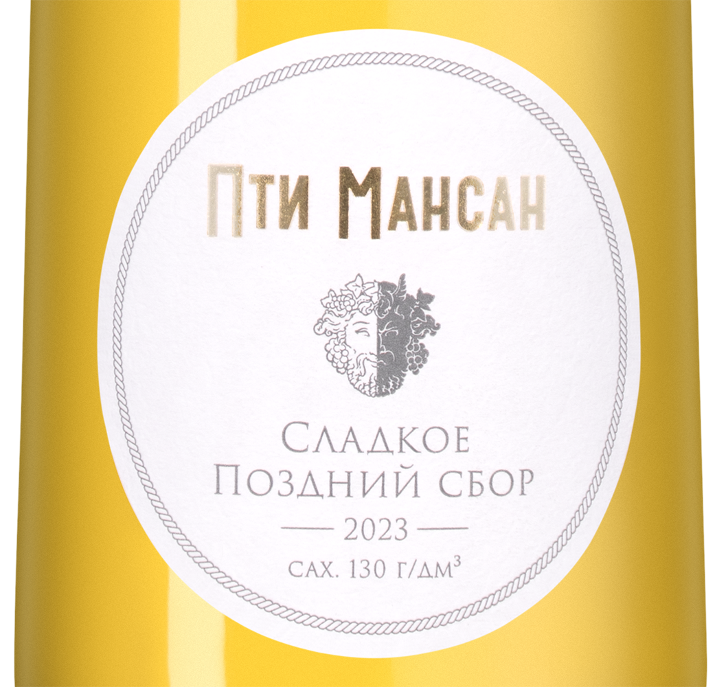Вино Лефкадия Пти Мансан, 2023, 0.5л, (152489), Россия, Кубань, белое, сладкое, 0.5 л, Лефкадия Пти Мансан, цена 1393 рублей