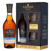 Крепкие напитки Camus VS Intensely Aromatic в подарочной упаковке с 2-мя бокалами