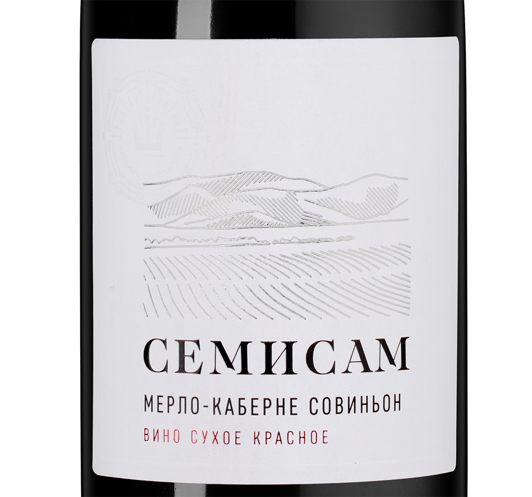 Вино Семисам Мерло/Каберне Совиньон, Шумринка, 2019, (145153), Россия, Кубань, красное, сухое, 0.75 л, Семисам Мерло/Каберне Совиньон, цена 1440 рублей