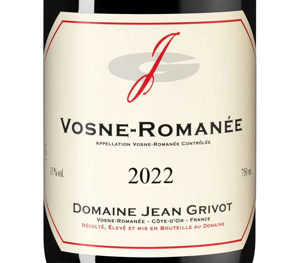 Вино Vosne-Romanee, Domaine Jean Grivot, 2022, (154638), Франция, Бургундия, красное, сухое, 0.75 л, Вон-Романе, цена 32490 рублей