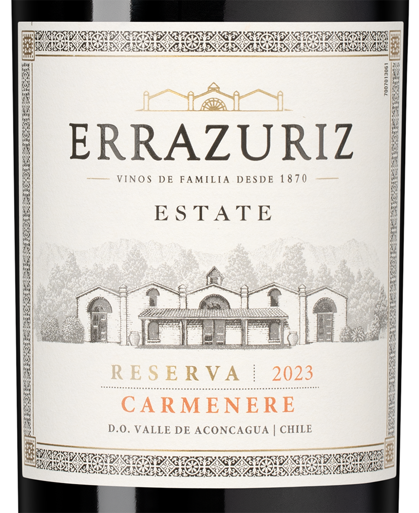 Вино Carmenere Estate Series, Errazuriz, 2023, (149336), Чили, Аконкагуа, красное, сухое, 0.75 л, Карменер Эстейт Сериез, цена 2490 рублей