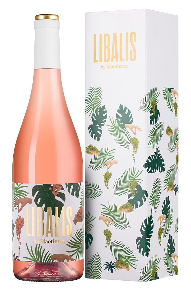 Вино Libalis Rose в подарочной упаковке, Maetierra, 2021, (139163), Испания, Риоха, розовое, полусухое, 0.75 л, Либалис Розе, цена 2152 рублей