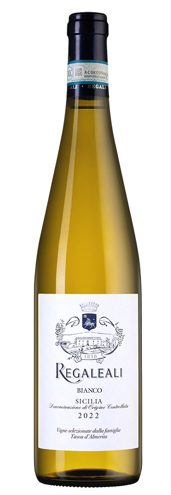 Вино Tenuta Regaleali Bianco, Tasca d'Almerita, 2022, (144759), Италия, Сицилия, белое, сухое, 0.75 л, Тенута Регалеали Бьянко, цена 2890 рублей