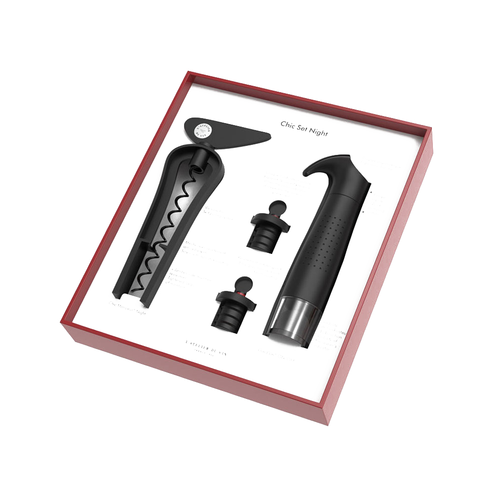 Набор аксессуаров Chic Set Night, (134032), Франция, Подарочный набор L’Atelier du vin Chic Night, цена 6990 рублей