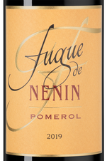 Вино Fugue de Nenin, (146105), красное сухое, 2019, 0.375 л, Фюг де Ненен цена 4490 рублей