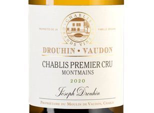 Вино Chablis Premier Cru Montmains, (131095), белое сухое, 2020 г., 0.75 л, Шабли Премье Крю Монмэн цена 12490 рублей