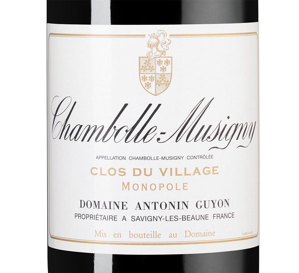 Вино Chambolle-Musigny Clos du Village, Domaine Antonin Guyon, 2022, (151421), Франция, Бургундия, красное, сухое, 0.75 л, Шамболь-Мюзиньи Кло дю Вилляж, цена 29990 рублей