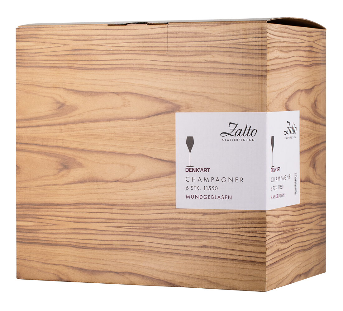 Набор из 6-ти бокалов Zalto для шампанского, 0.22л, (108305), Австрия, хрустальное стекло, 0.22 л, Цальто Шампанское, цена 44940 рублей