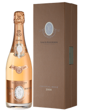 Шампанское Louis Roederer Cristal Rose, (103031), gift box в подарочной упаковке, розовое брют, 2008 г., 0.75 л, Кристаль Розе Брют цена 107490 рублей