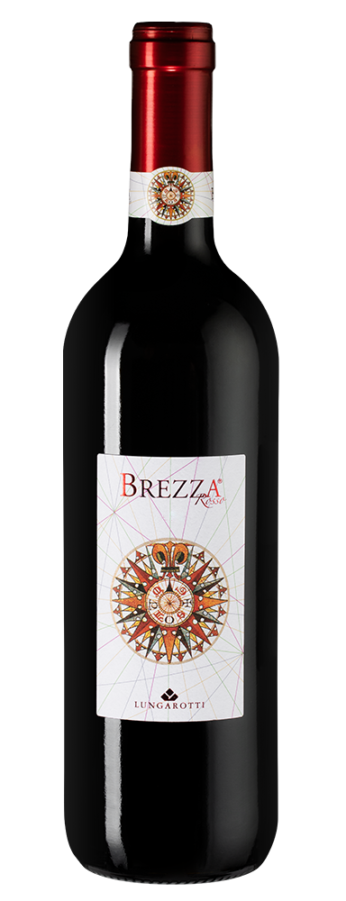 Вино Brezza Rosso, Lungarotti, 2019, (119697), Италия, Умбрия, красное, полусухое, 0.75 л, Брецца Россо, цена 2330 рублей