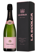Игристые вина из винограда Пино Нуар Soldati La Scolca Brut Rose в подарочной упаковке