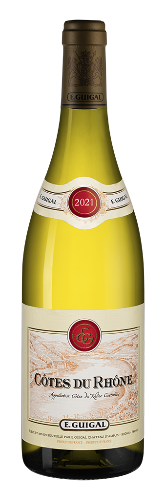 Вино Cotes du Rhone Blanc, Guigal, 2021, (139271), Франция, Долина Роны, белое, сухое, 0.75 л, Кот дю Рон Блан, цена 2768 рублей
