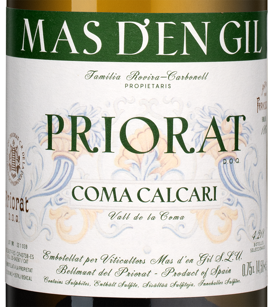 Вино Coma Calcari, Mas d’en Gil, 2023, (160546), Испания, Каталония, белое, сухое, 0.75 л, Кома Калькари, цена 9990 рублей