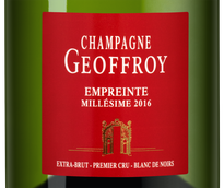 Шампанское и игристое вино Geoffroy Empreinte Blanc de Noirs Premier Cru Brut в подарочной упаковке