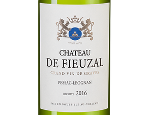 Вино Chateau de Fieuzal Blanc, (137914), белое сухое, 2016 г., 0.75 л, Шато де Фьёзаль Блан цена 12290 рублей