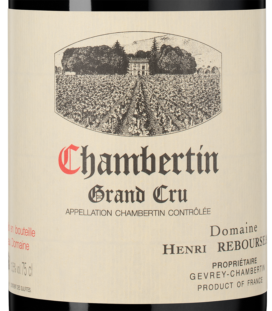 Вино Chambertin Grand Cru, Domaine Henri Rebourseau, 2023, (157968), Франция, Бургундия, красное, сухое, 0.75 л, Шамбертен Гран Крю, цена 194990 рублей