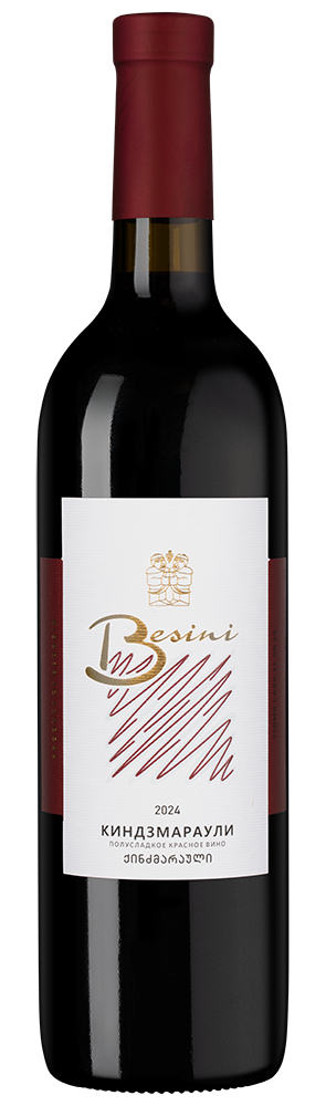 Вино Kindzmarauli, Besini, 2024, (158132), Грузия, Кахетия, красное, полусладкое, 0.75 л, Киндзмараули, цена 1840 рублей