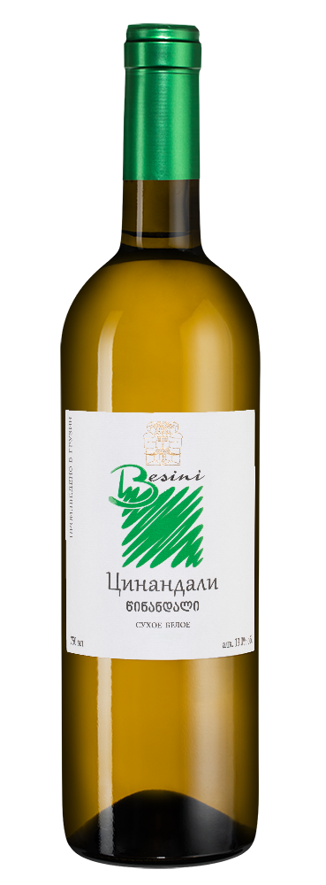 Вино Tsinandali, Besini, 2021, (131758), Грузия, Кахетия, белое, сухое, 0.75 л, Цинандали, цена 1390 рублей