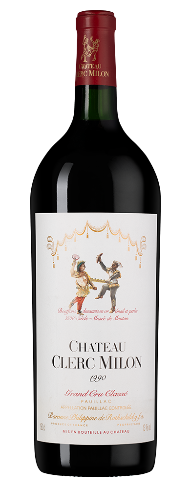 Вино Chateau Clerc Milon (Pauillac), 1990, 1.5л, (142485), Франция, Бордо, красное, сухое, 1.5 л, Шато Клер Милон, цена 124990 рублей
