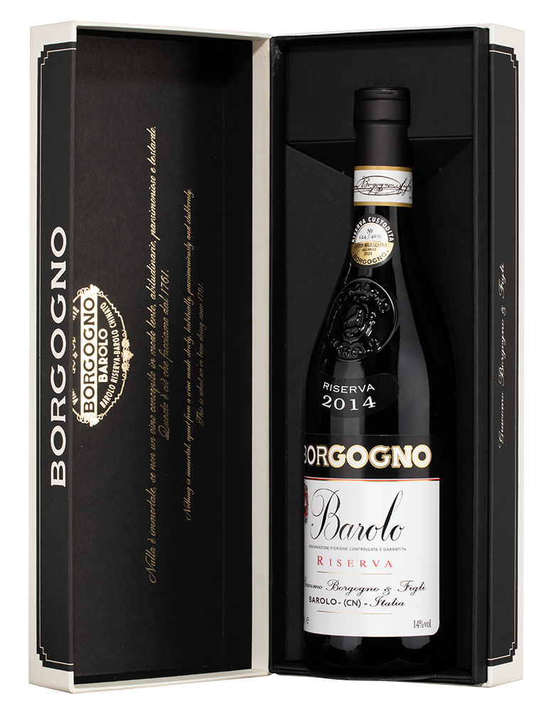 Вино Barolo Riserva в подарочной упаковке, Borgogno, 2014, (151314), Италия, Пьемонт, красное, сухое, 0.75 л, Бароло Ризерва, цена 67490 рублей
