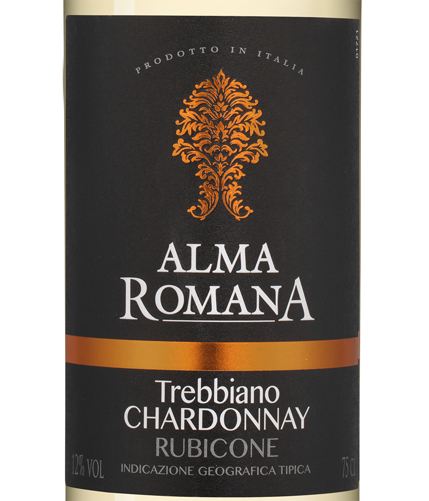 Вино Alma Romana Trebbiano/Chardonnay, (156026), Италия, Эмилия-Романья, белое, полусухое, 0.75 л, Альма Романа Треббьяно/Шардоне, цена 1590 рублей