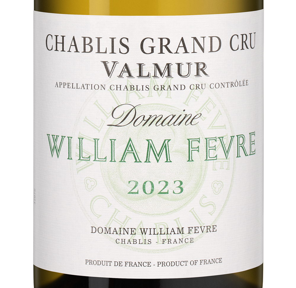 Вино Chablis Grand Cru Valmur, William Fevre, 2023, (157529), Франция, Бургундия, белое, сухое, 0.75 л, Шабли Гран Крю Вальмюр, цена 34990 рублей