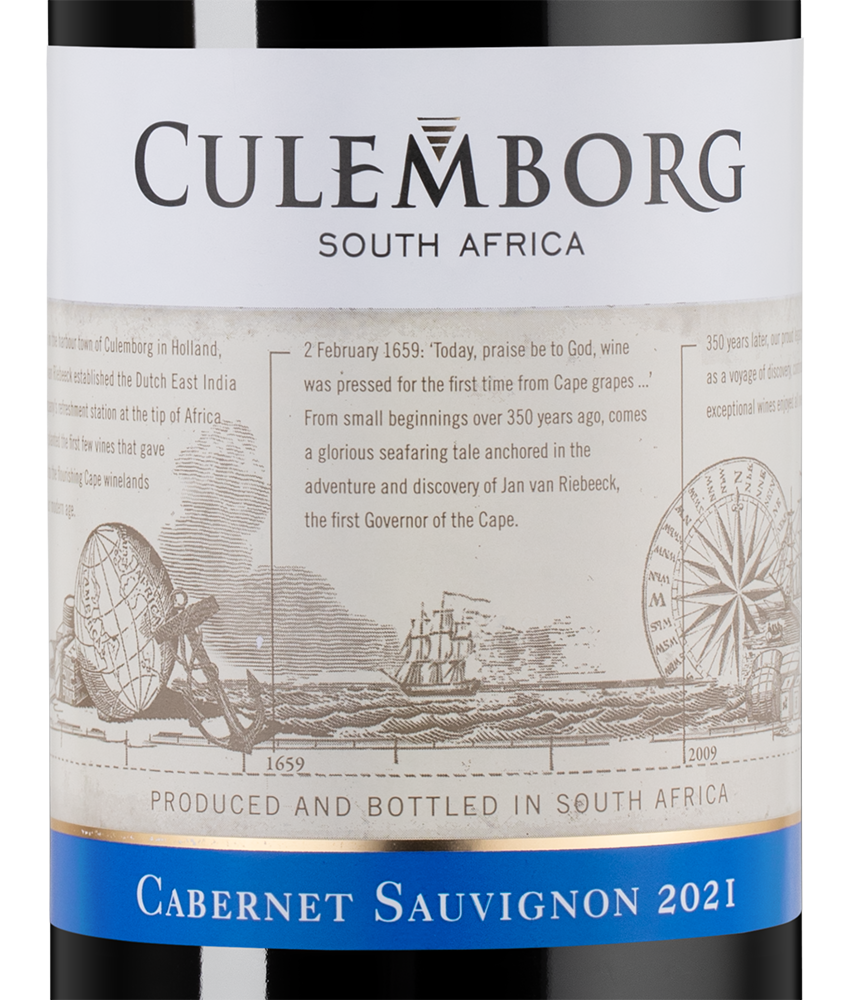 Вино Cabernet Sauvignon, Culemborg, 2021, (136409), Южная Африка, Вестерн Кейп, красное, сухое, 0.75 л, Каберне Совиньон, цена 1590 рублей