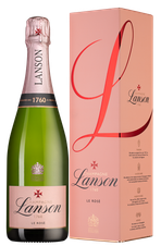 Шампанское Lanson Le Rose Brut, (113072), gift box в подарочной упаковке, розовое брют, 0.75 л, Ле Розе Брют цена 14490 рублей