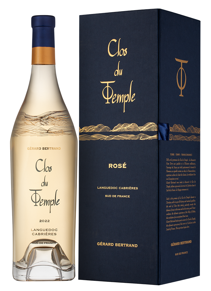 Вино Clos du Temple Rose в подарочной упаковке, Gerard Bertrand, 2022, (144382), Франция, Лангедок-Руссильон, розовое, сухое, 0.75 л, Кло дю Тампль Розе, цена 59990 рублей