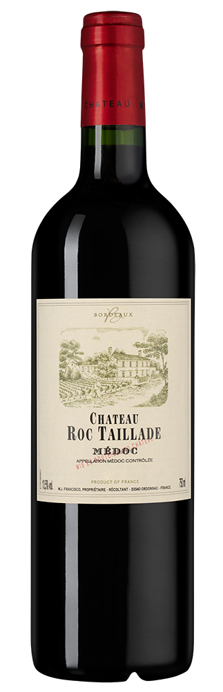 Вино Chateau Roc Taillade (Medoc), 2022, (155092), Франция, Бордо, красное, сухое, 0.75 л, Шато Рок Тайяд, цена 4990 рублей
