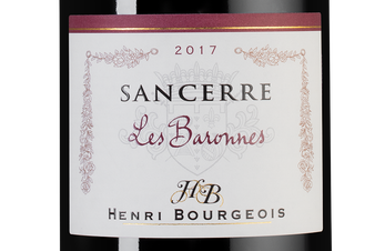 Вино Sancerre Rouge Les Baronnes, (125109), красное сухое, 2017 г., 0.75 л, Сансер Руж Ле Баронн цена 5990 рублей