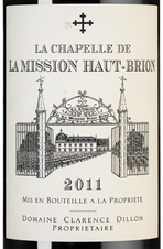 Вино La Chapelle de la Mission Haut-Brion, (128403), красное сухое, 2011 г., 0.75 л, Ля Шапель де ля Миссьон О-Брион цена 16990 рублей