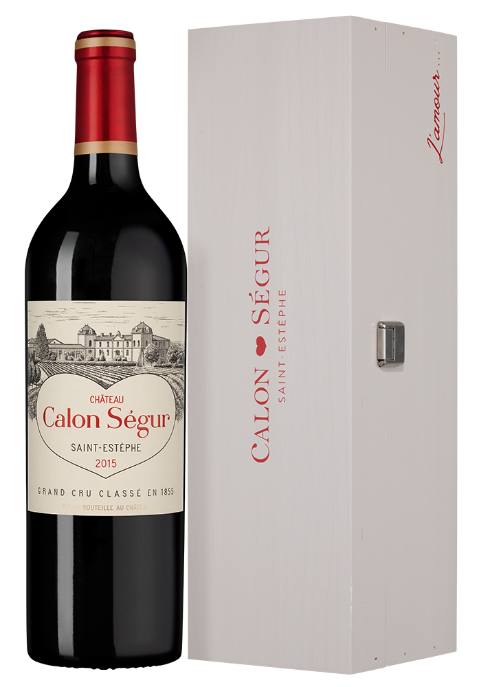 Вино Chateau Calon Segur (Saint-Estephe) в подарочной упаковке, 2015, (153067), Франция, Бордо, красное, сухое, 0.75 л, Шато Калон Сегюр, цена 67490 рублей