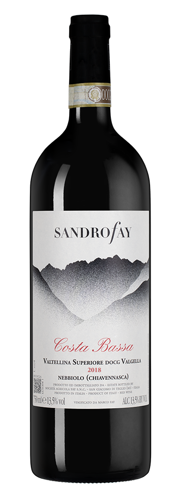 Вино Costa Bassa, Sandro Fay, 2018, (137756), Италия, Ломбардия, красное, сухое, 0.75 л, Коста Басса, цена 6790 рублей