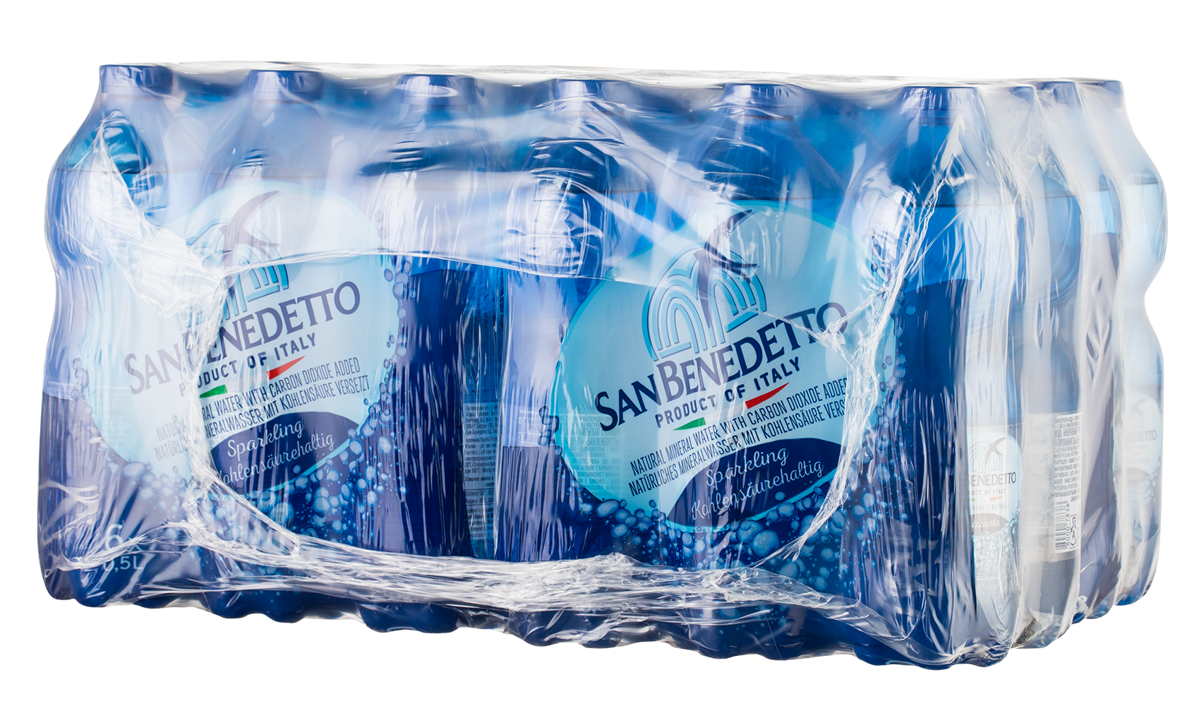 Вода газированная San Benedetto (24 шт.*0.5 л.), 0.5л, (95269), Италия, Венето, пластик, 0.5 л, Сан Бенедетто (газированная), цена 4680 рублей