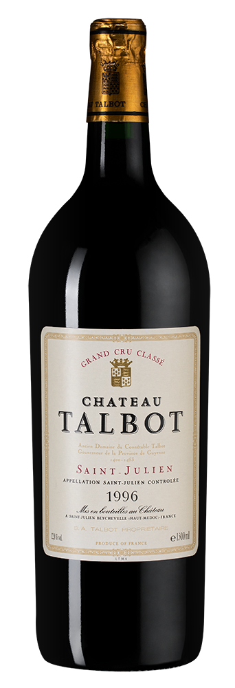Вино Chateau Talbot, 1996, 1.5л, (143462), Франция, Бордо, красное, сухое, 1.5 л, Шато Тальбо, цена 99990 рублей