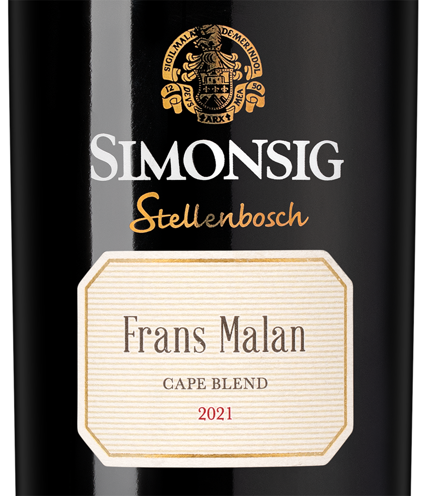 Вино Frans Malan, Simonsig, 2021, (148147), Южная Африка, Стелленбош, красное, сухое, 0.75 л, Франс Малан, цена 6990 рублей