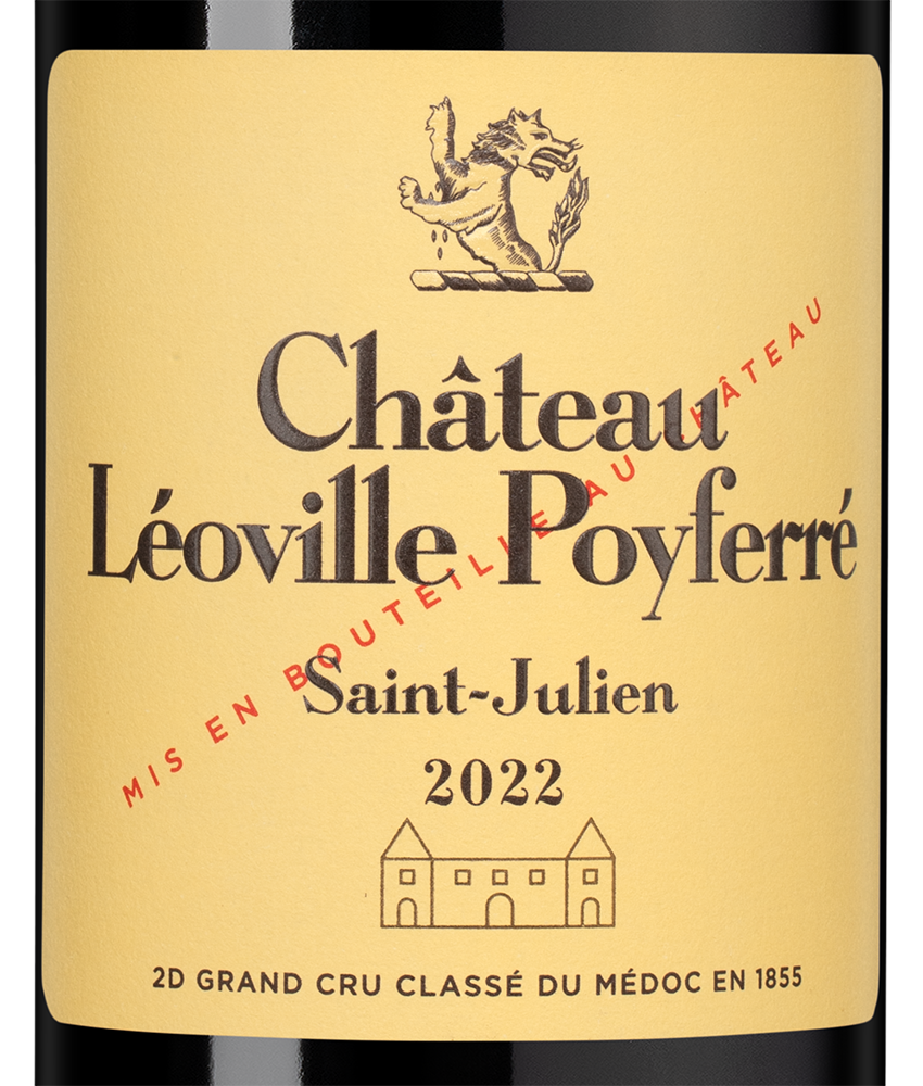 Вино Chateau Leoville-Poyferre (Saint-Julien), 2022, (146302), Франция, Бордо, красное, сухое, 0.75 л, Шато Леовиль Пуаферре, цена 39990 рублей