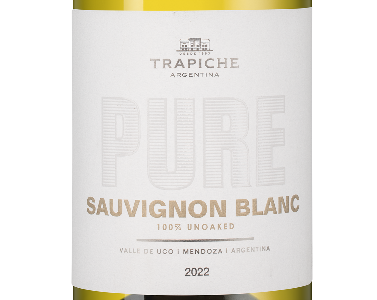 Вино Pure Sauvignon Blanc, Trapiche, 2022, (140805), Аргентина, Мендоса, белое, сухое, 0.75 л, Пью Совиньон Блан, цена 2190 рублей