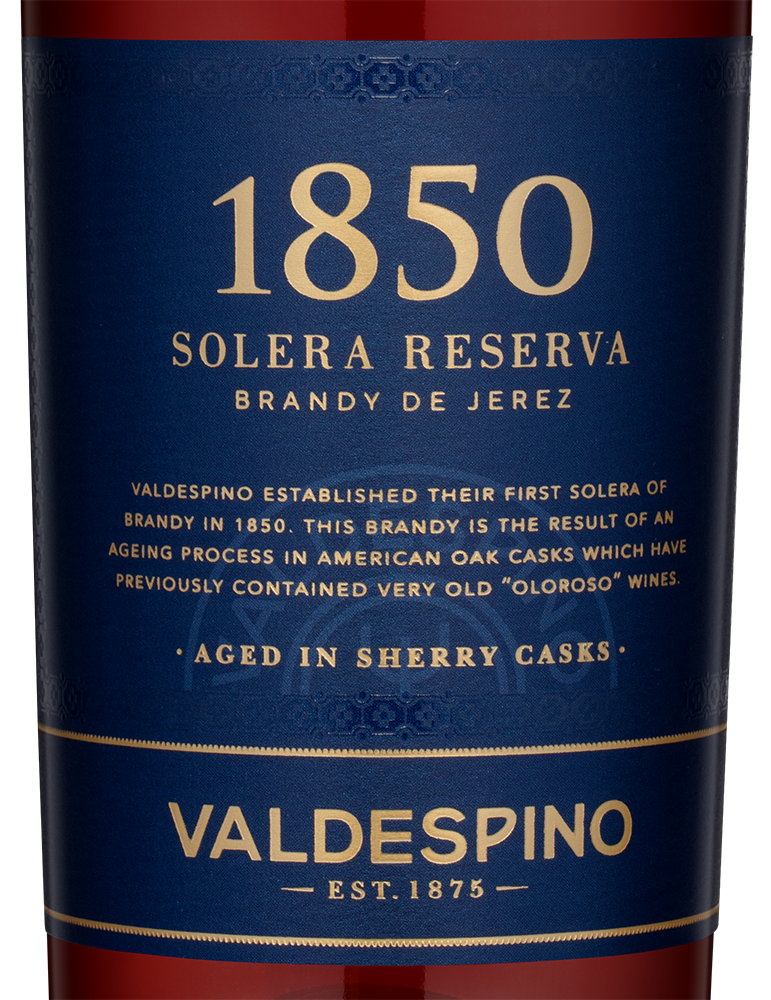 Бренди Valdespino Solera Reserva 1850, (132786), Испания, Андалусия, 0.7 л, Вальдеспино Солера Ресерва 1850, цена 4990 рублей