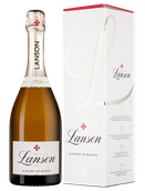 Шампанское и игристое вино к морепродуктам Le Blanc de Blancs Brut в подарочной упаковке