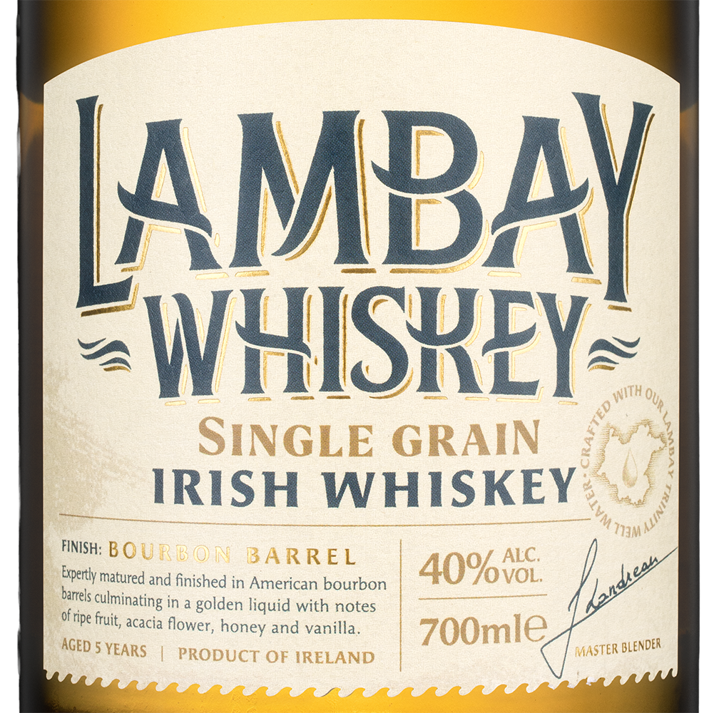 Виски Lambay Single Grain Irish Whiskey, (156459), Ирландия, Остров Ламбей, 0.7 л, Ламбей Сингл Грейн, цена 3690 рублей