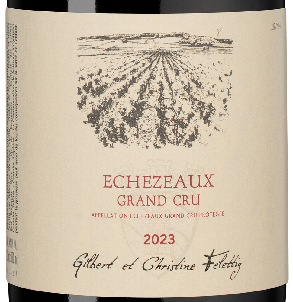 Вино Echezeaux Grand Cru, Gilbert et Christine Felettig, 2023, (157050), Франция, Бургундия, красное, сухое, 0.75 л, Эшезо Гран Крю, цена 99990 рублей