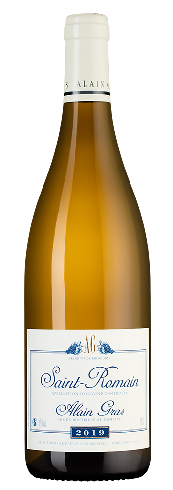 Вино Saint-Romain Blanc, Domaine Alain Gras, 2019, (125818), Франция, Бургундия, белое, сухое, 0.75 л, Сен-Ромен Блан, цена 13490 рублей